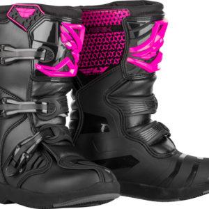 bottes-enfants-noir-rose